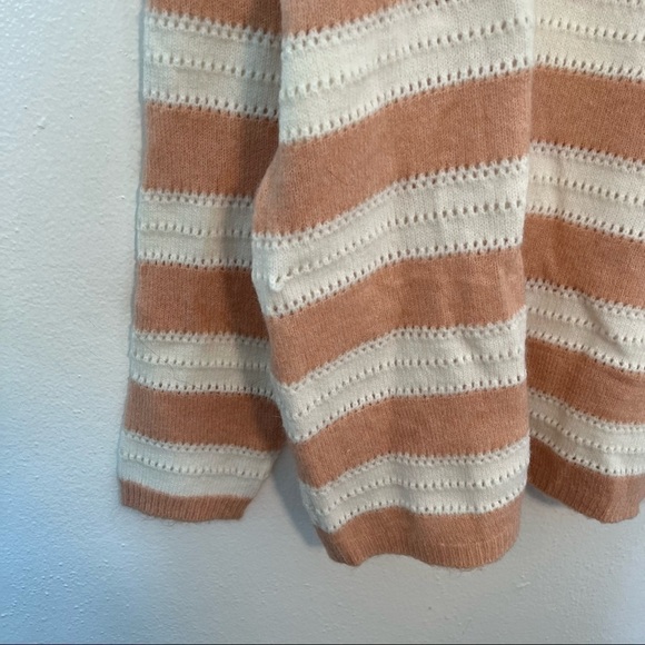 FRNCH Paris Nadiege Perforated Knit Striped Sweater - Picture 8 of 12